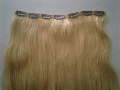 Clip in hair extensions